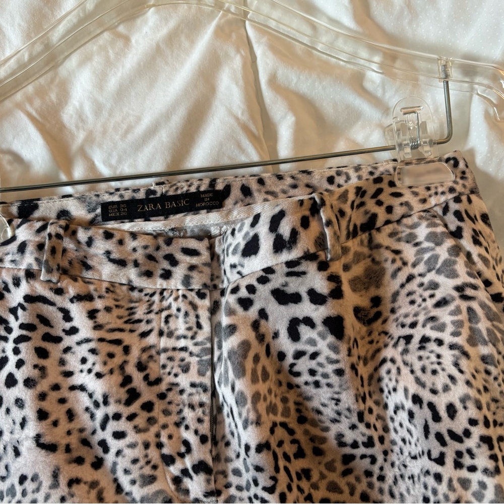 Zara Basic Animal Print Pants - Picture 12 of 13